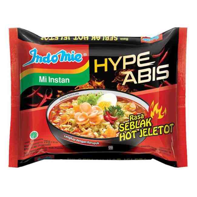 INDOMIE KUAH RASA SEBLAK HOT JELETOT 75 GR