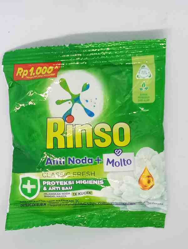 RINSO DETERGEN PWD A/NODA+MOLTO CLASSIC PCK 40/38g