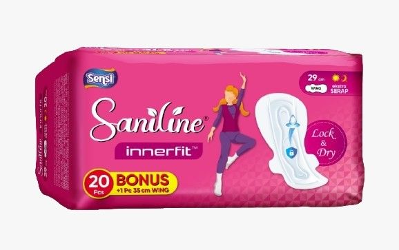 SANILINE INNERFIT 29CM WINGS LOCK N DRY 10S