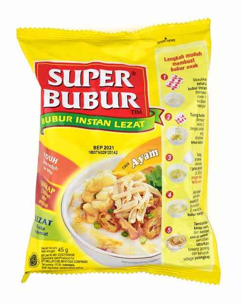SUPER BUBUR INSTANT BERGIZI AYAM PCK 45g
