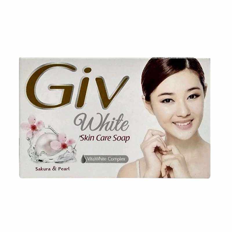 GIV SABUN MANDI WHITE SAKURA & PEARL BAR 76g