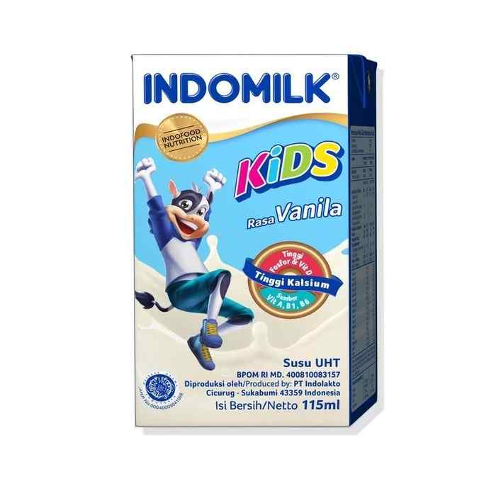 INDOMILK SUSU CAIR UHT KIDS VANILLA TPK 115mL
