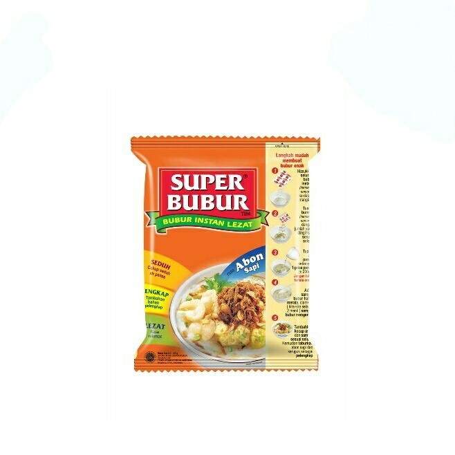 SUPER BUBUR INSTANT BERGIZI ABON SAPI PCK 49g