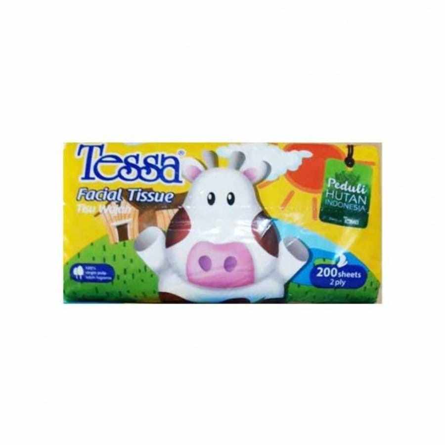 TESSA FACIAL TISSUE 200 SHEETS 2 PLY