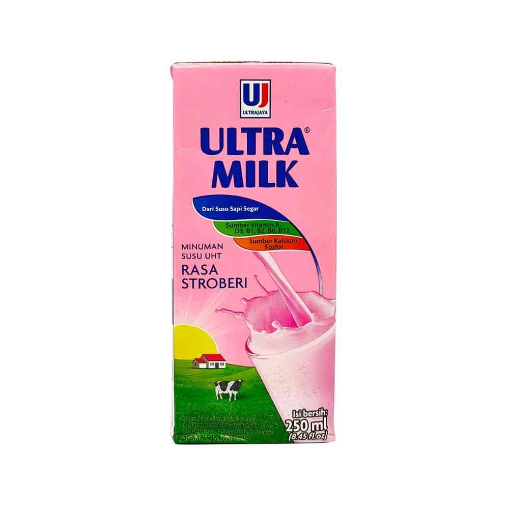 ULTRA SUSU UHT STERIL SLIM STRAWBERRY TPK 250mL